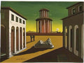 giorgio de chirico mobili nella valle surrealistic house Art A4 Photo Print