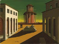 giorgio de chirico mobili nella valle2 Art A4 Photo Print