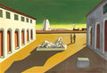 giorgio de chirico modelle con cavallo bianco Art A4 Photo Print