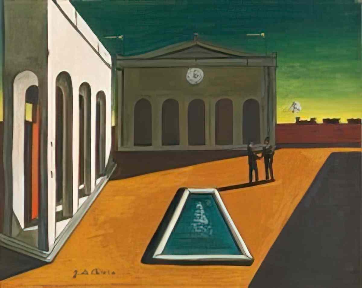 giorgio de chirico natura morta con bicchiere di vino Art A4 Photo Print