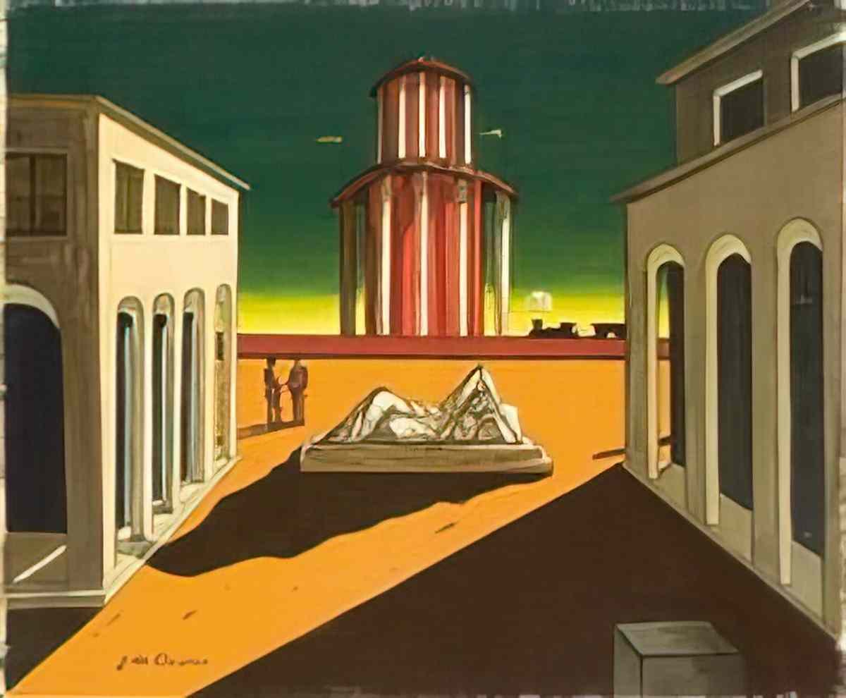 giorgio de chirico natura morta con drappo Art A4 Photo Print