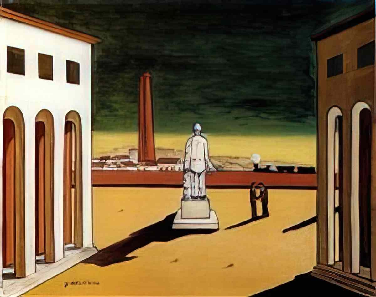 giorgio de chirico ninfe presso un torrente Art A4 Photo Print