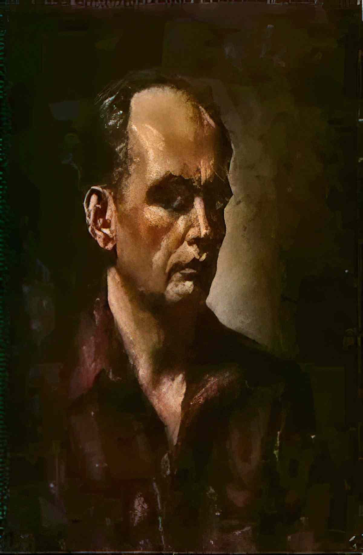giorgio de chirico portrait of john moxom1 Art A4 Photo Print