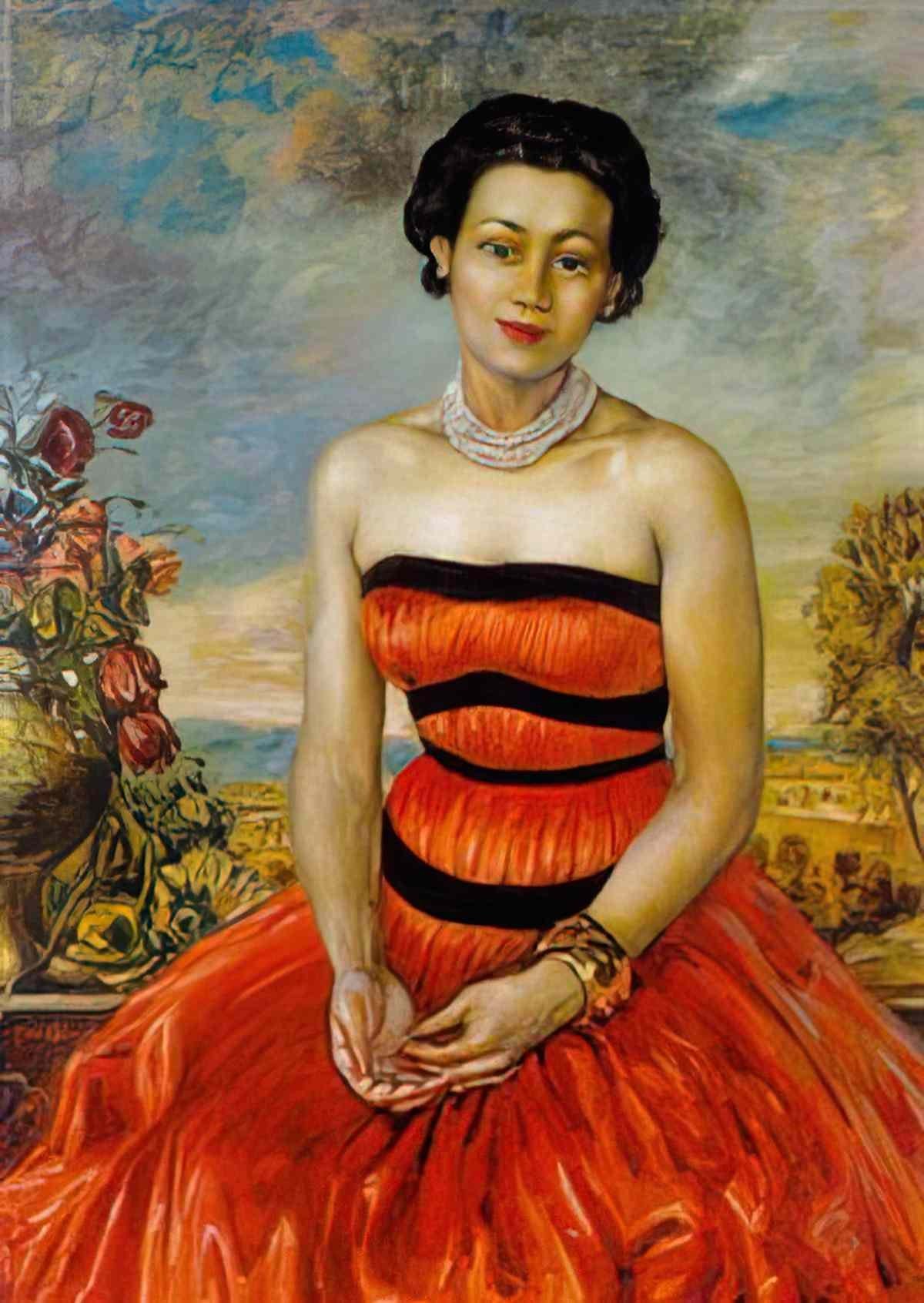 giorgio de chirico ritratto della signora violette Art A4 Photo Print