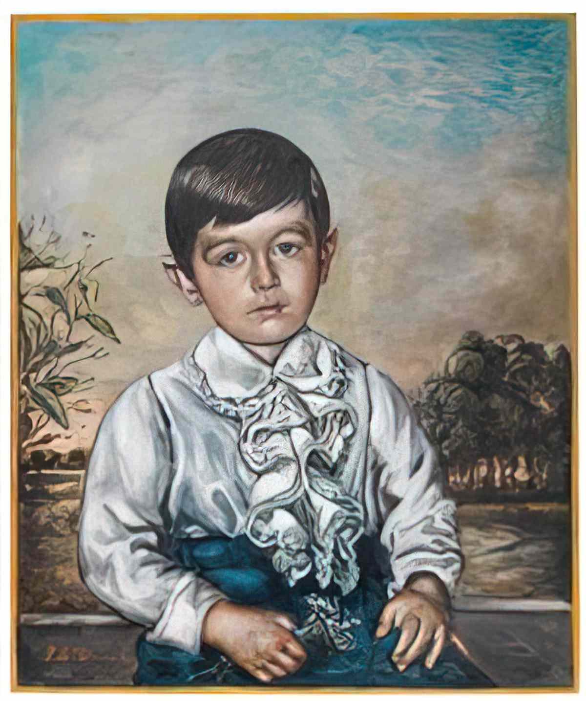 giorgio de chirico ritratto di fanciullo Art A4 Photo Print