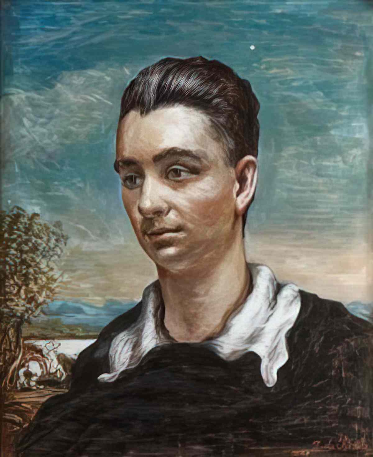 giorgio de chirico ritratto di giorgio dangela Art A4 Photo Print
