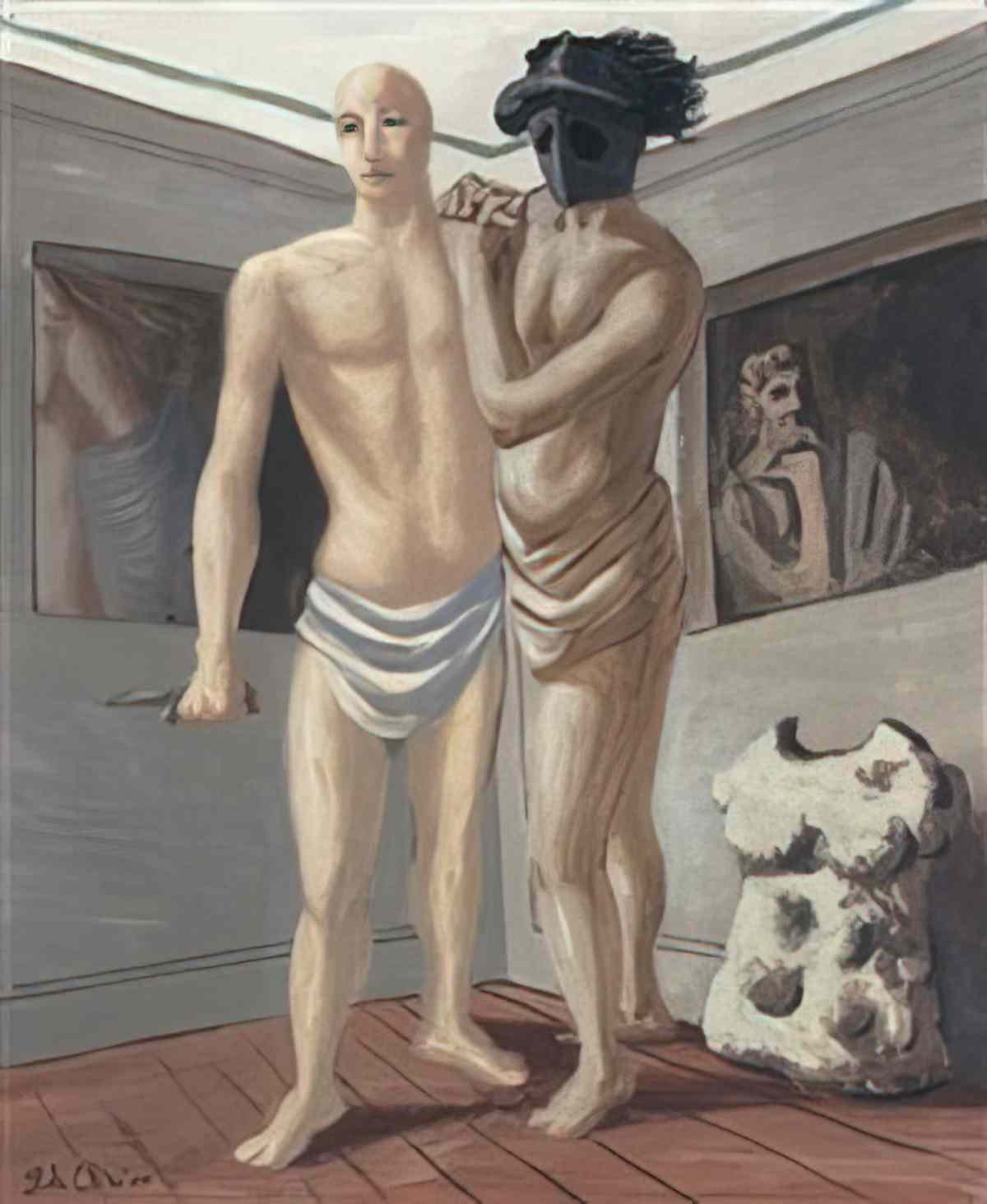giorgio de chirico piazza ditalia con cavallo Art A4 Photo Print