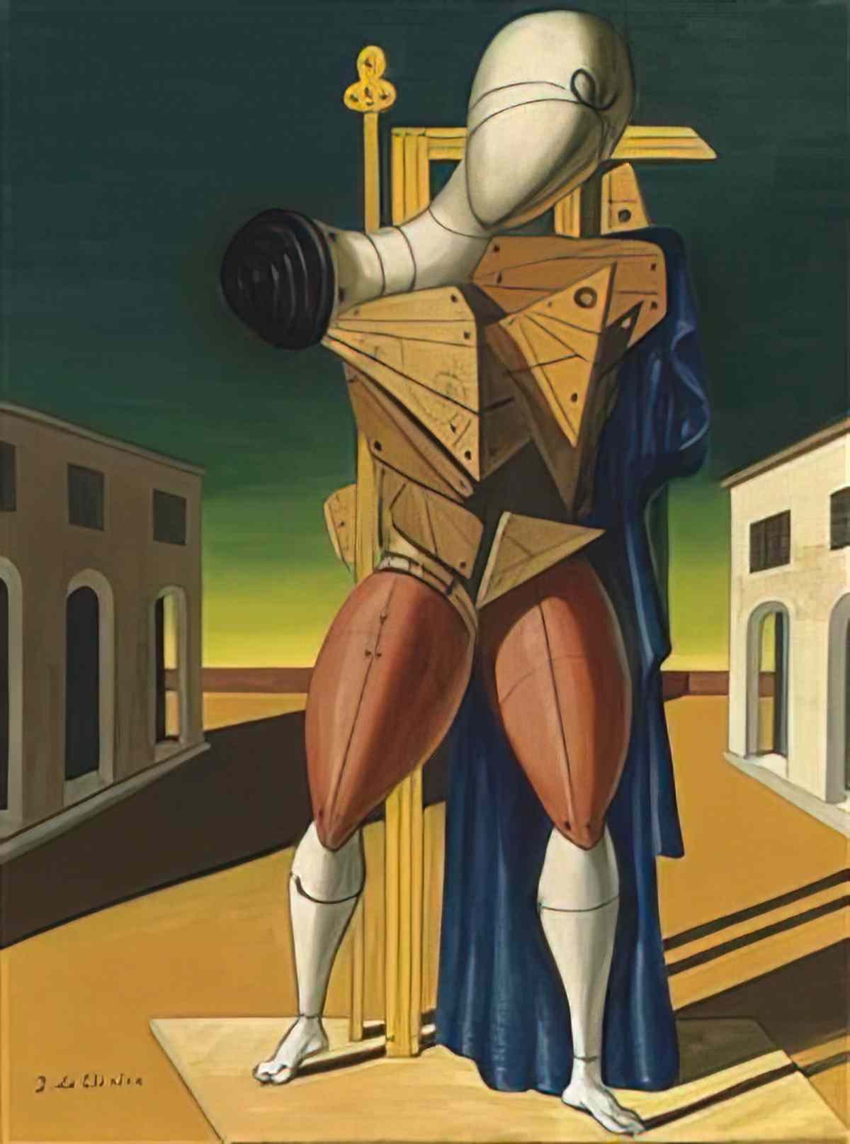 giorgio de chirico piazza ditalia54 Art A4 Photo Print