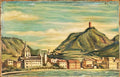 giorgio de chirico veduta del lago di como Art A4 Photo Print