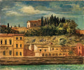 giorgio de chirico veduta di firenze Art A4 Photo Print