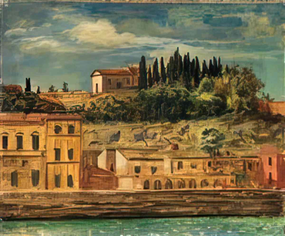 giorgio de chirico veduta di firenze Art A4 Photo Print