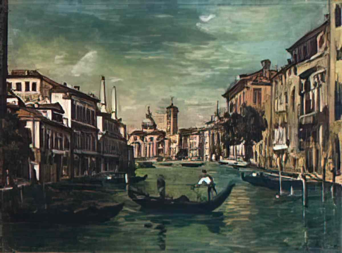 giorgio de chirico piazzetta s marco e lisola di s giorgio Art A4 Photo Print