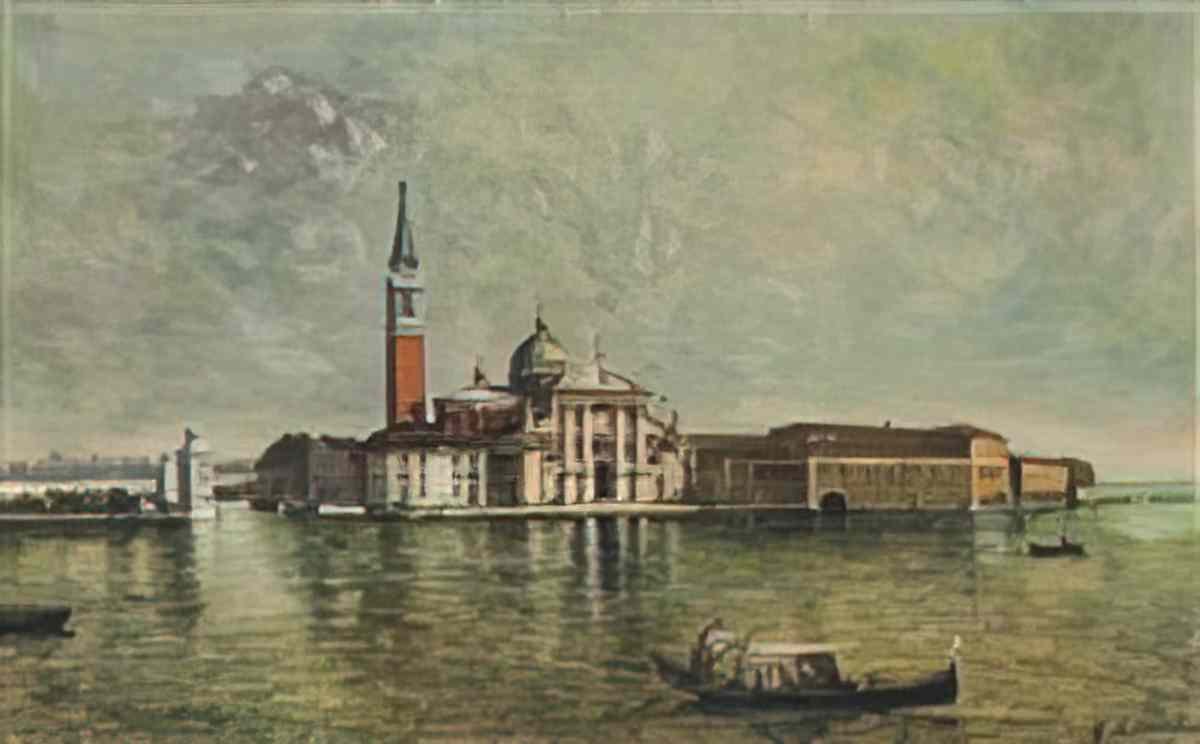 giorgio de chirico venezia isola s giorgio Art A4 Photo Print