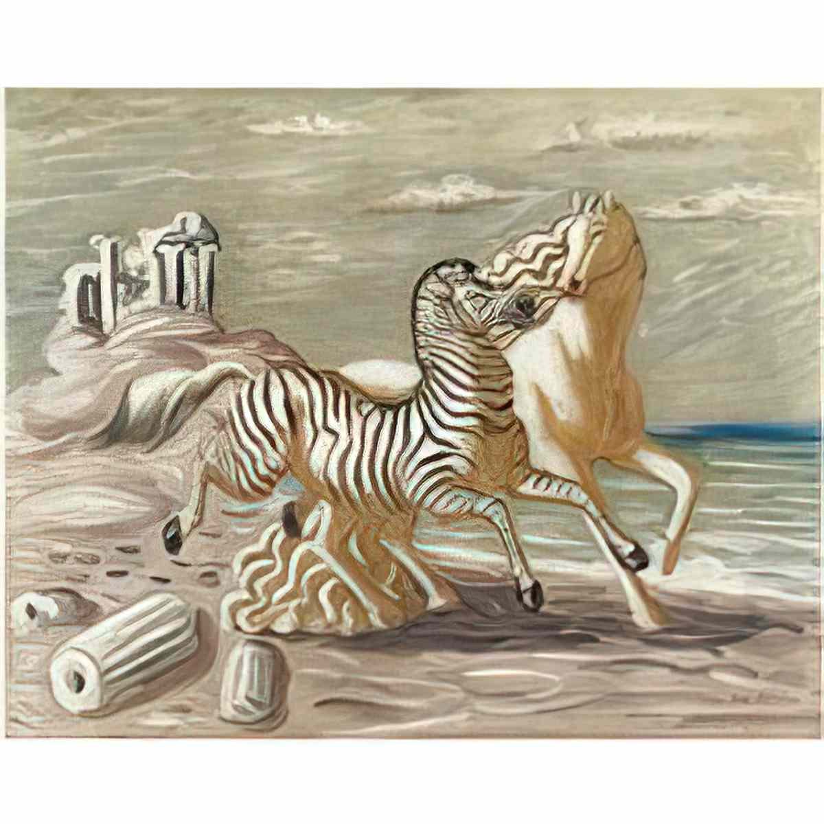 giorgio de chirico tre gladiatori1 Art A4 Photo Print