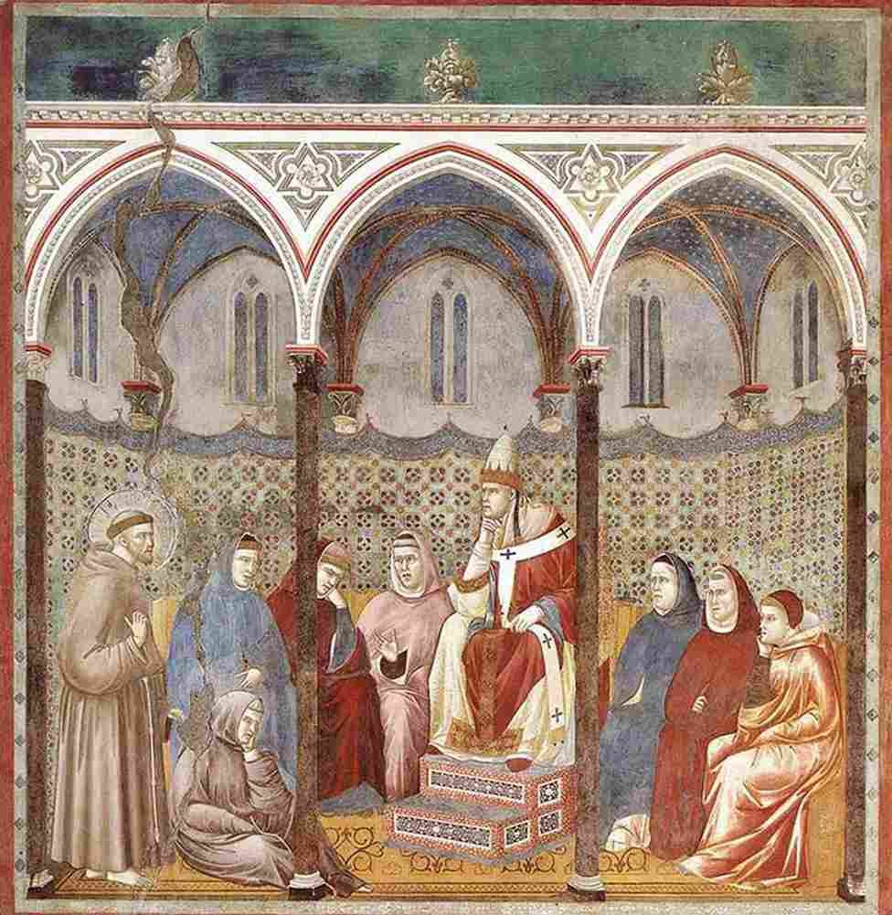 giot Legend of Saint Francis Seventeen Saint Francis Preaching before Honorius Three Art A4 Photo Print