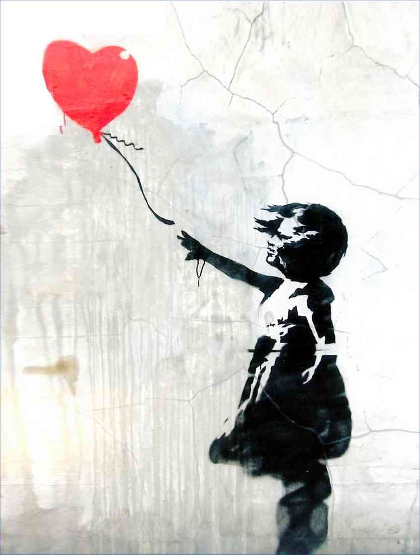 girl with ballon 2 plus A4 Photo Print