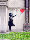 girl with balloon 4 plus A4 Photo Print