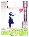 girl with balloon 4 plus light 1520 A4 Photo Print