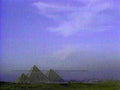 giza pyramids purple1980s 1990s A4 Photo Print