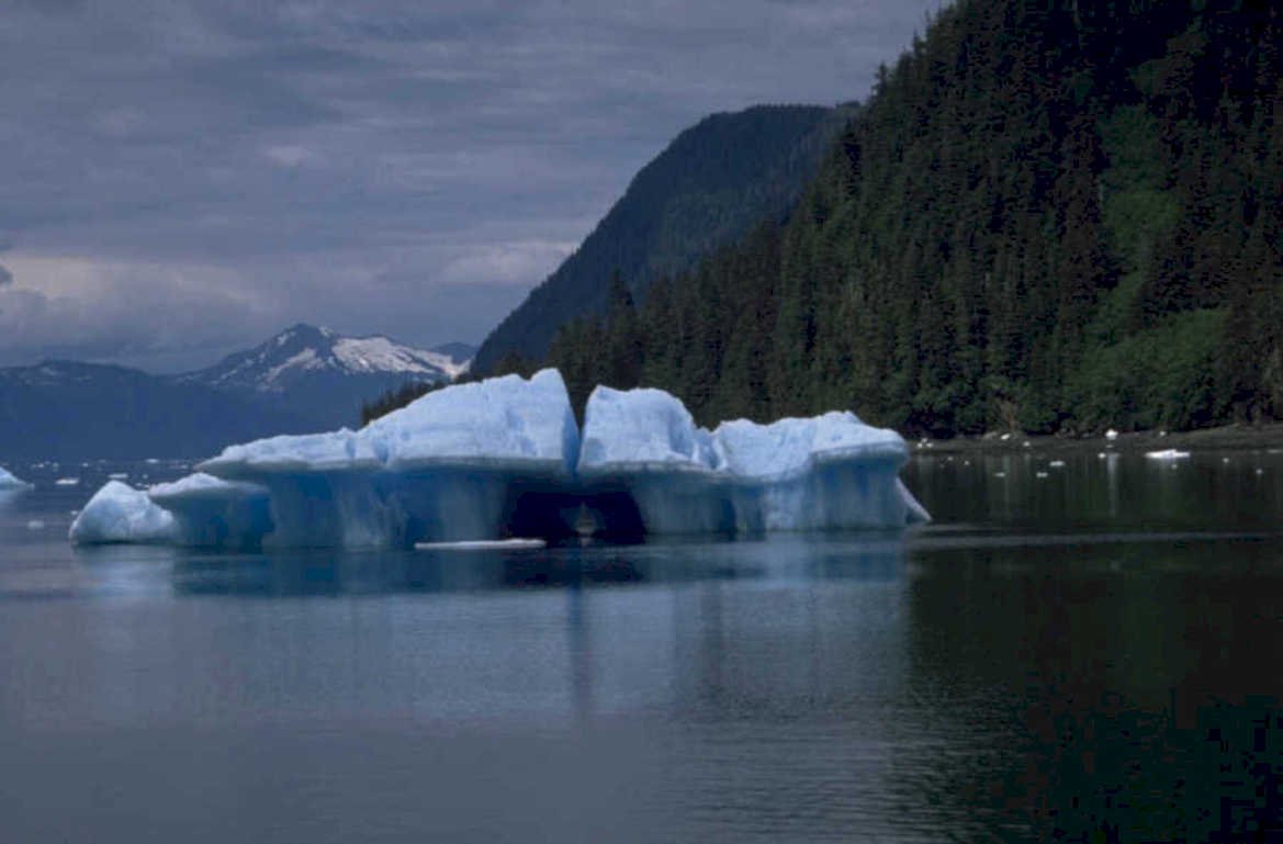 glacier icebergs kenai 1980s 1990s A4 Photo Print
