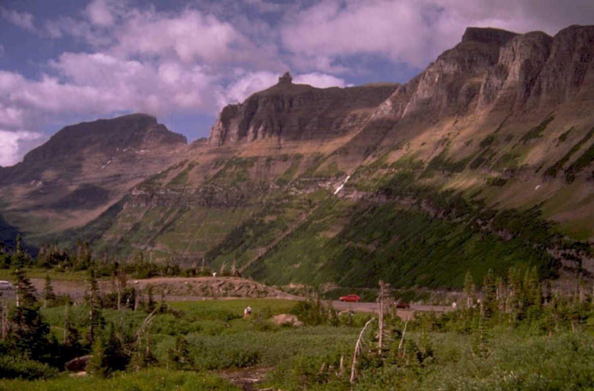 glacier mountain vista 1 1980s 1990s A4 Photo Print
