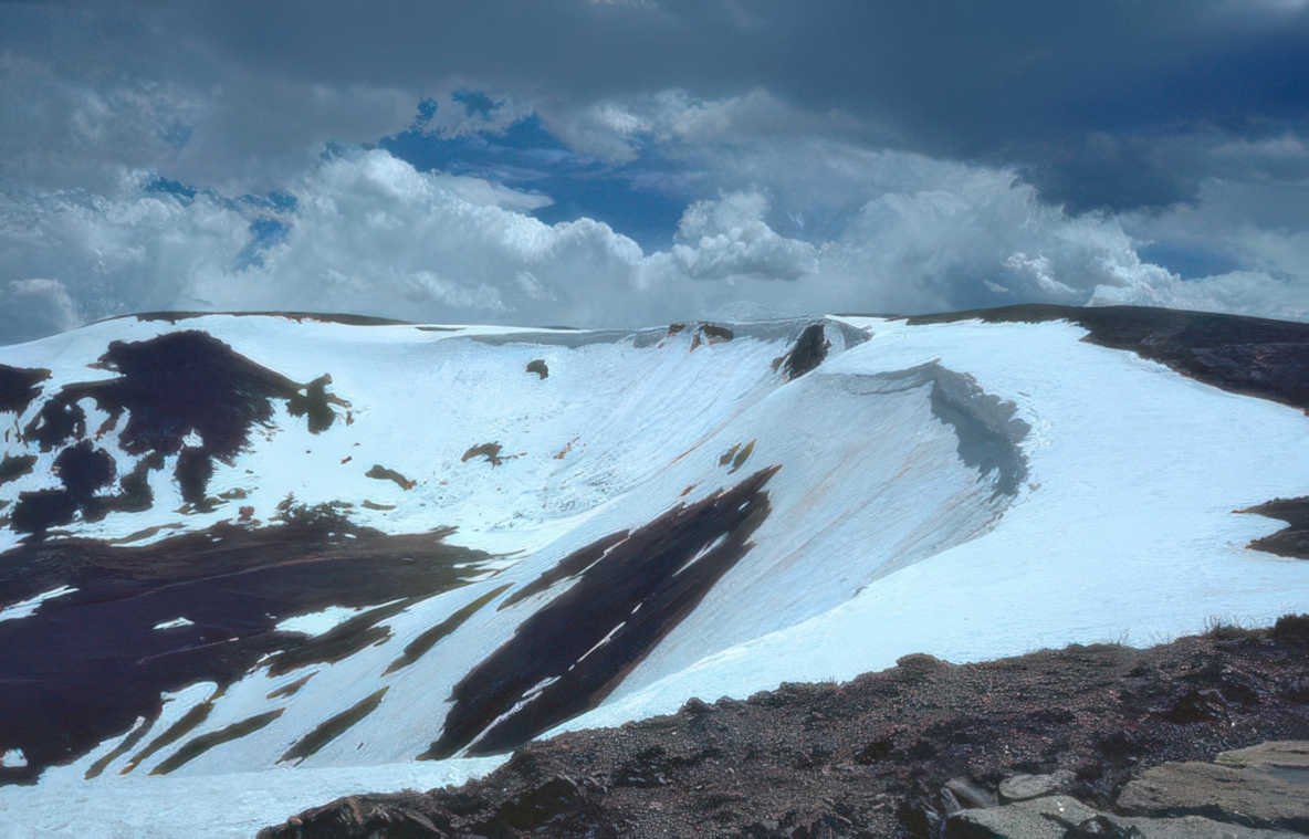 glacier peak landscape Vintage A4 Photo Print