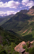 glacier valley mountains 1980s 1990s A4 Photo Print