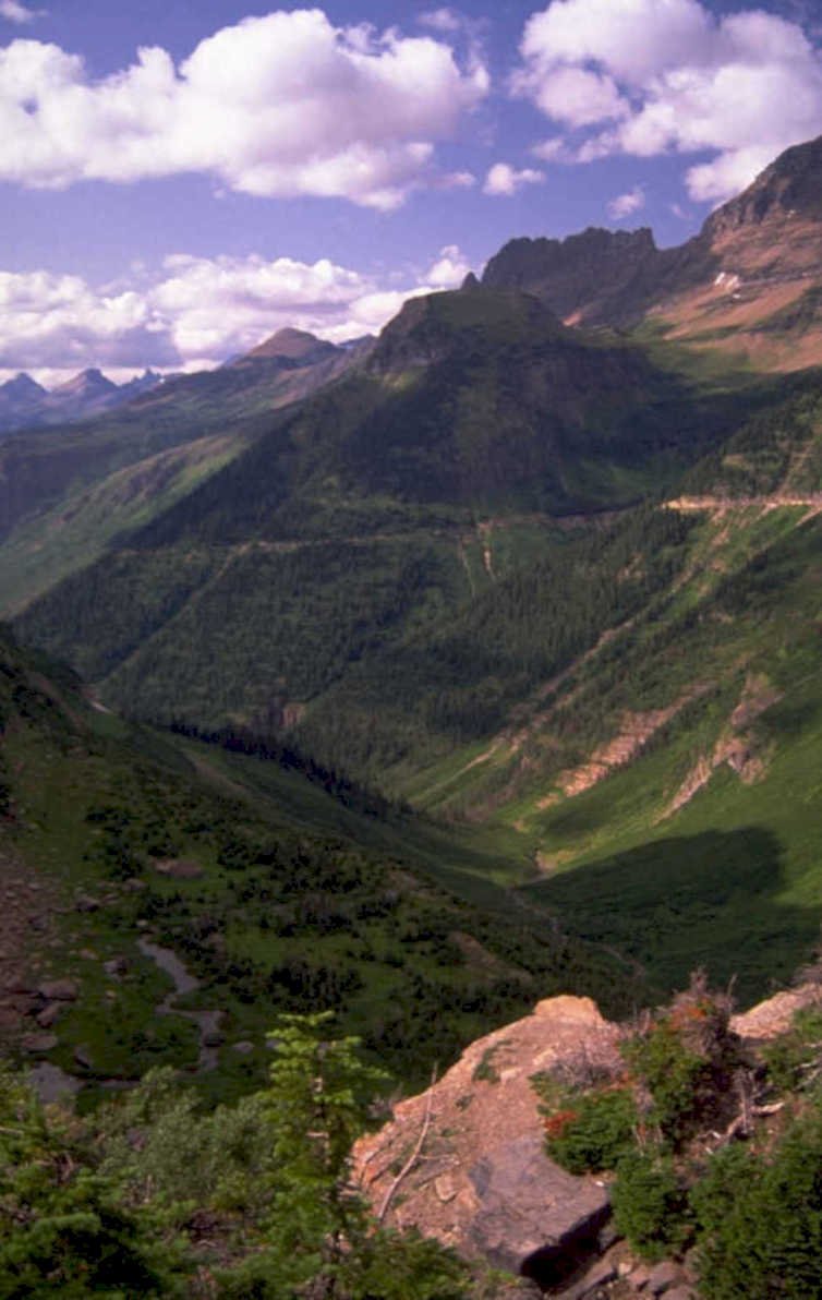 glacier valley mountains 1980s 1990s A4 Photo Print