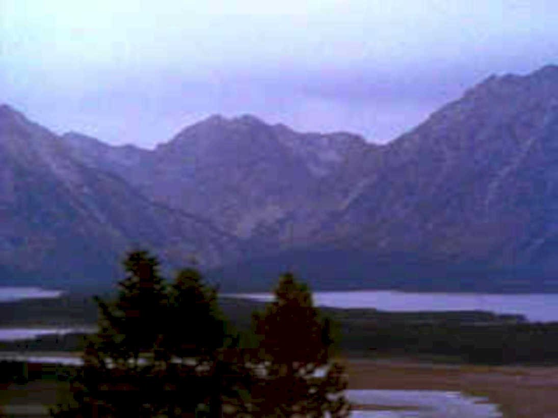 glacierlake purple sky1980s 1990s A4 Photo Print