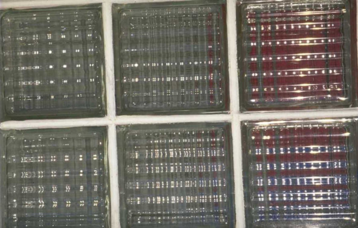 glass blocks pattern 1980s 1990s A4 Photo Print