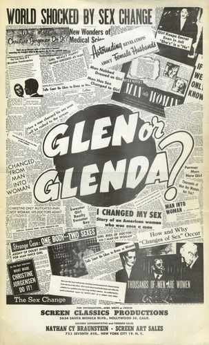 glen or glenda  04 film star poster A4 Photo Print
