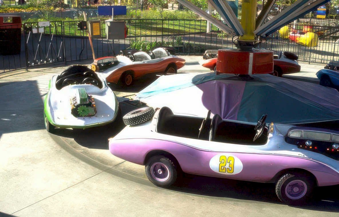go karts ferris Vintage A4 Photo Print