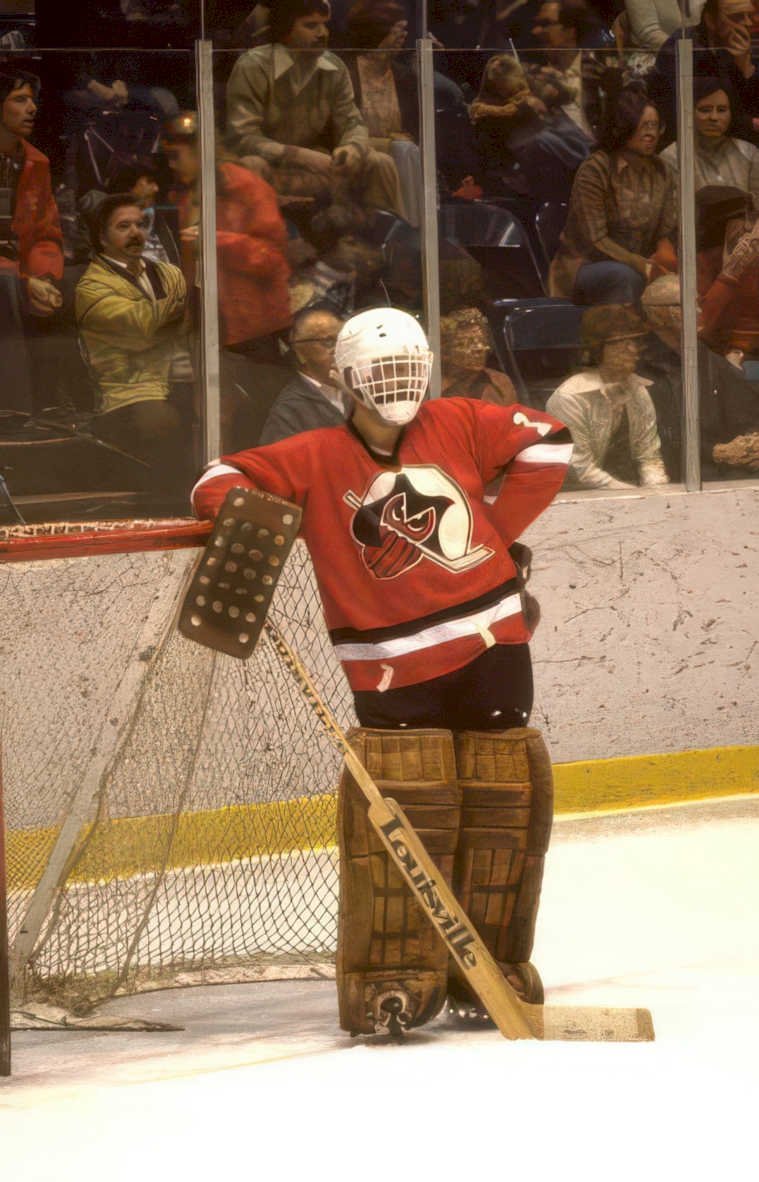 goaltender louisville net Vintage A4 Photo Print