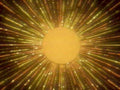 gold burst orb1980s 1990s A4 Photo Print