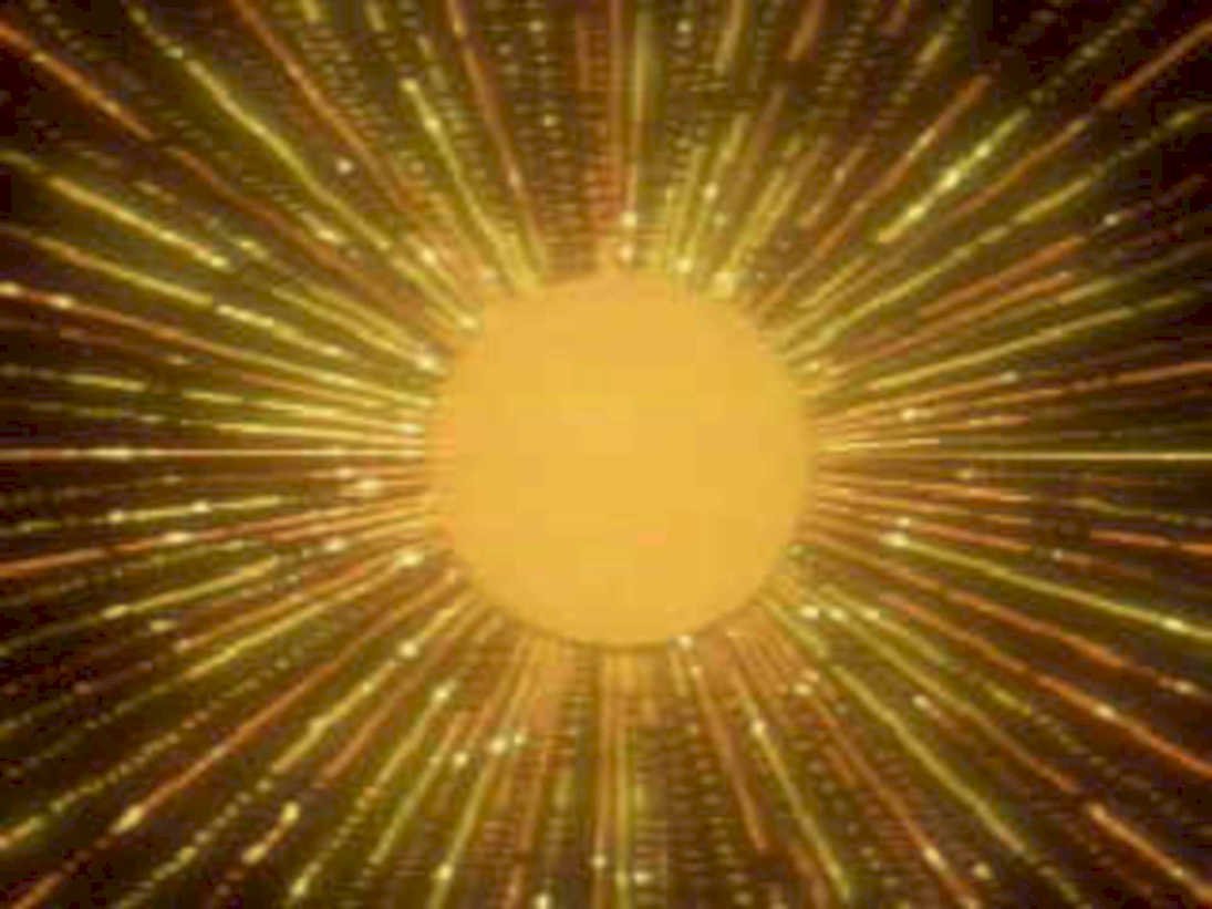gold burst orb1980s 1990s A4 Photo Print