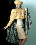 gold paisley model1980s 1990s A4 Photo Print