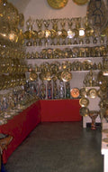 gold plates shelves 1980s 1990s A4 Photo Print