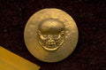 gold skull disc 1980s 1990s A4 Photo Print