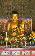 golden buddha temple 1980s 1990s A4 Photo Print