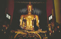 golden buddha temple Vintage A4 Photo Print