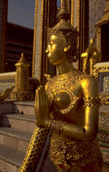 golden buddha wat 1980s 1990s A4 Photo Print