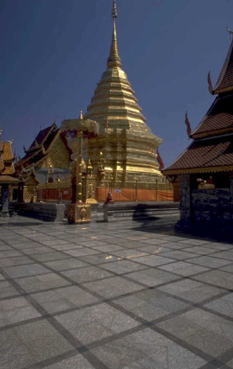 golden chedi ayutthaya 1980s 1990s A4 Photo Print