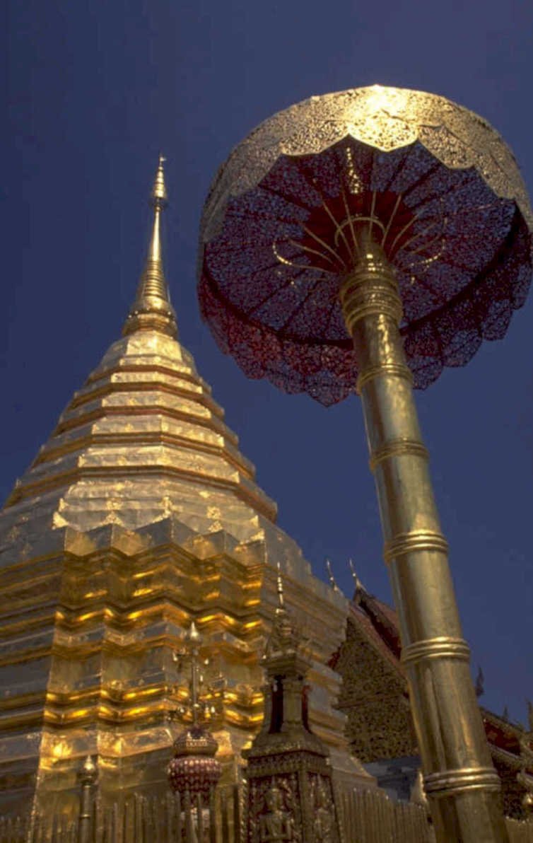 golden chedi luang 1980s 1990s A4 Photo Print