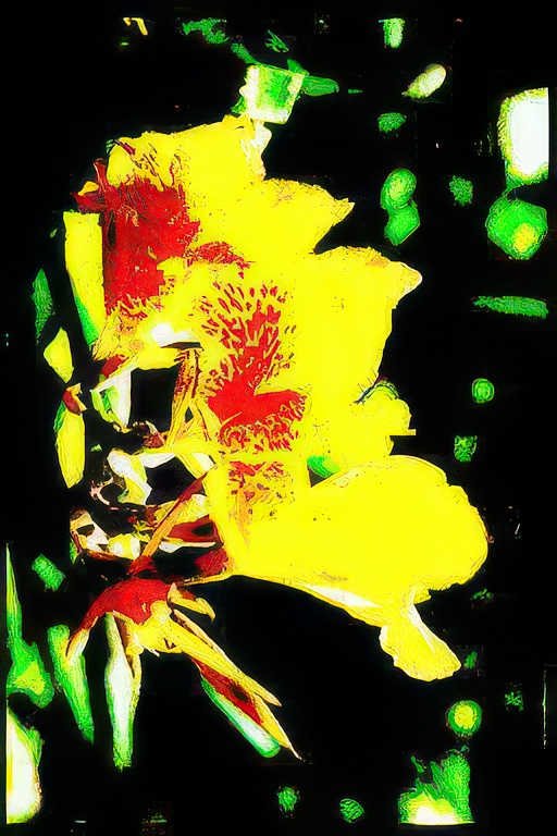 golden daffodil bloom Vintage A4 Photo Print