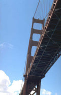 golden gate bridge 1 Vintage A4 Photo Print