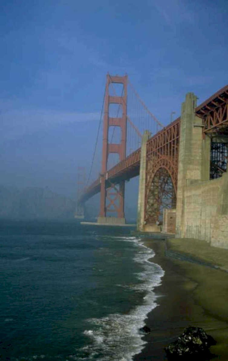 golden gate bridge 4 1980s 1990s A4 Photo Print