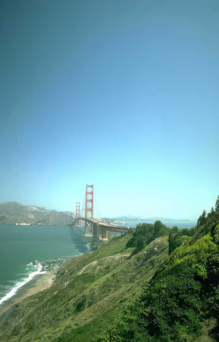 golden gate bridge 8 Vintage A4 Photo Print
