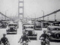 golden gate traffic1980s 1990s A4 Photo Print