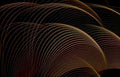 golden lines motion Vintage A4 Photo Print