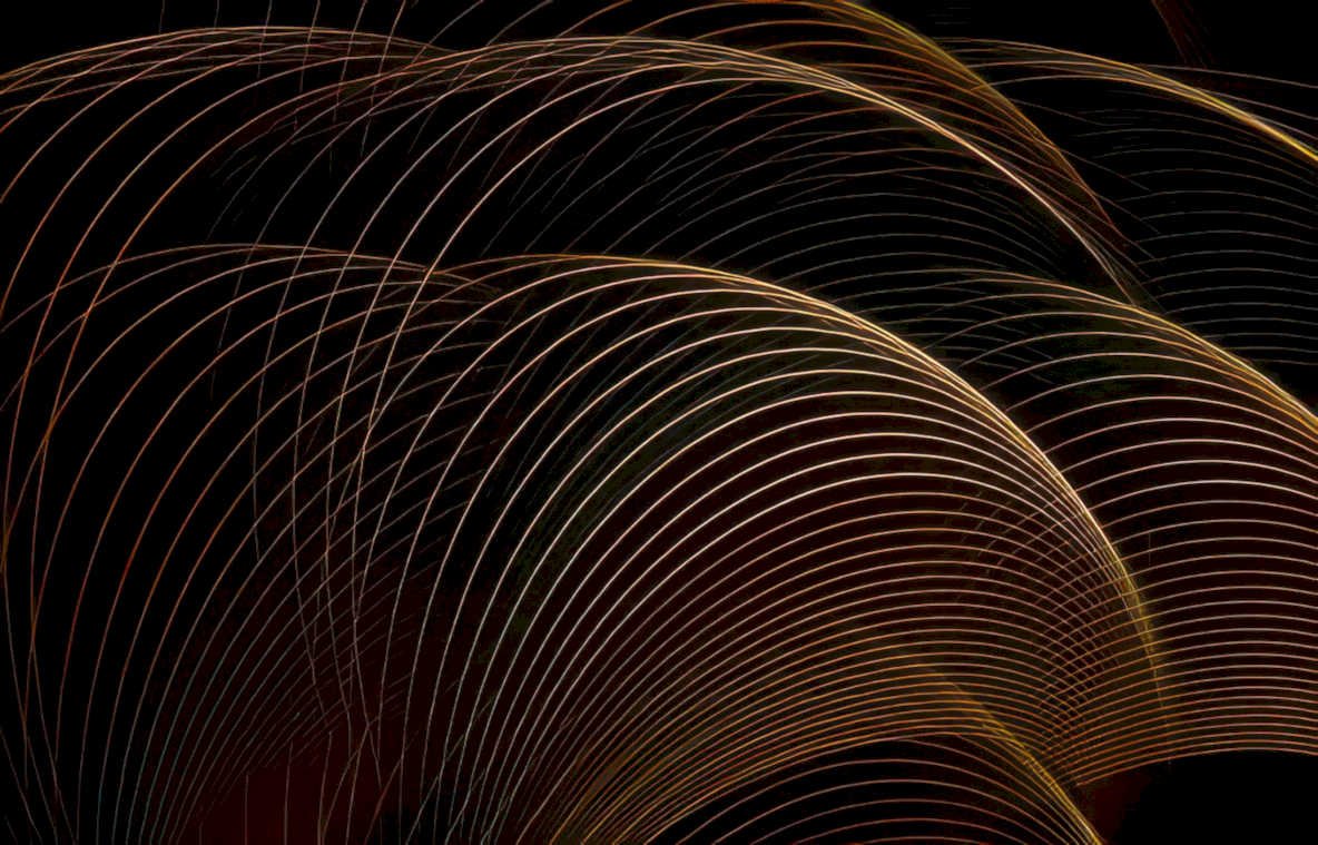 golden lines motion Vintage A4 Photo Print